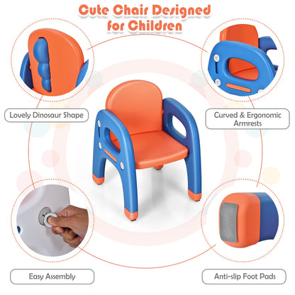 Kids Activity Table and Chair Set with Montessori Toys for Preschool and Kindergarten, Orange Kids Table & Chair Sets at Gallery Canada