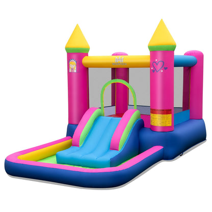 Inflatable Bounce House, 4-in-1 Princess Bouncy Castle, Multicolor Bounce House Multicolor at Gallery Canada