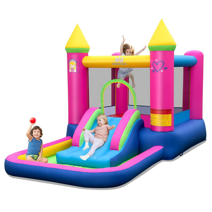 Inflatable Bounce House, 4-in-1 Princess Bouncy Castle, Multicolor Bounce House at Gallery Canada