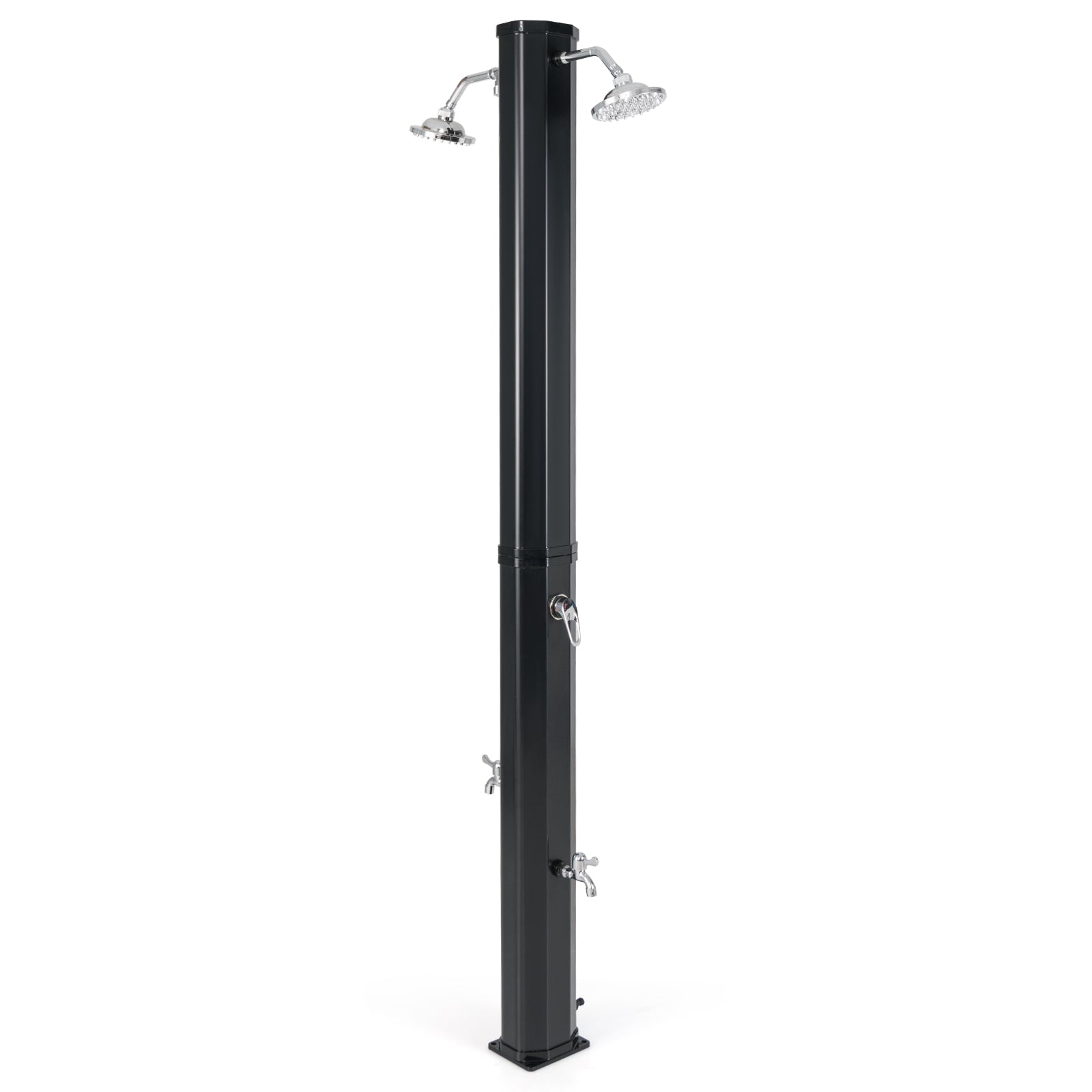 9.3 Gallon Solar Heated Outdoor Shower with Dual Shower Heads, Black Portable Toilets & Showers at Gallery Canada