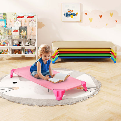 Portable 6 Pack Stackable Daycare Cots Sleeping Bed for Kids 52 Inch, Multicolor Toddler Beds at Gallery Canada