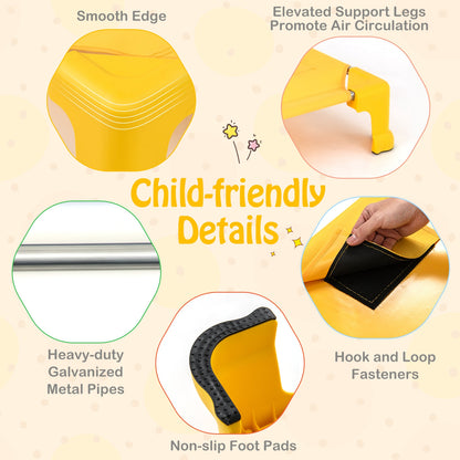 Portable 6 Pack Stackable Daycare Cots Sleeping Bed for Kids 53 Inch, Multicolor Toddler Beds at Gallery Canada