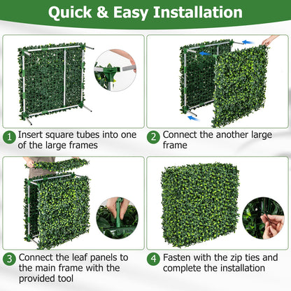 Faux Greenery Room Divider Decorative Privacy Screen Fence Hedge Wall-M, Green Decorative Fencing & Flooring at Gallery Canada
