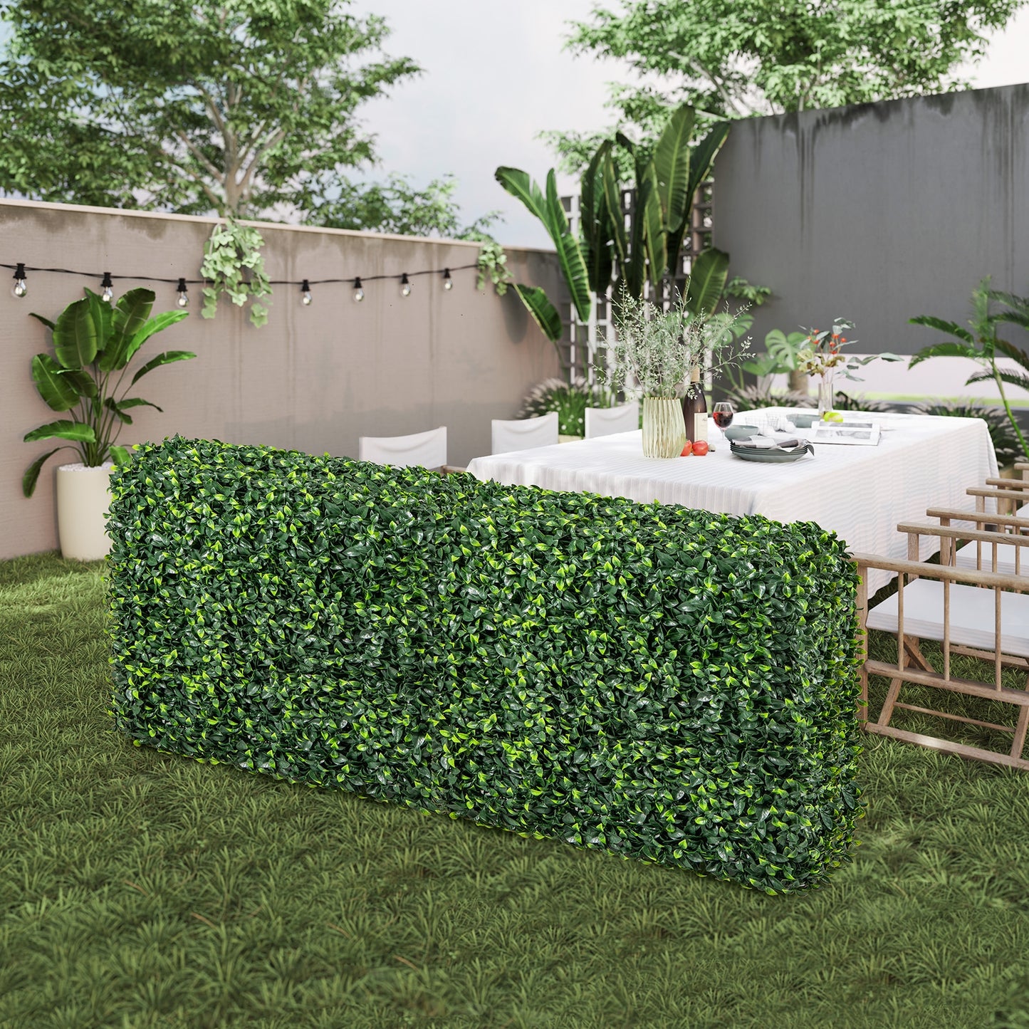 Faux Greenery Room Divider, Privacy Screen, Hedge Wall-M, Green Decorative Fencing & Flooring at Gallery Canada
