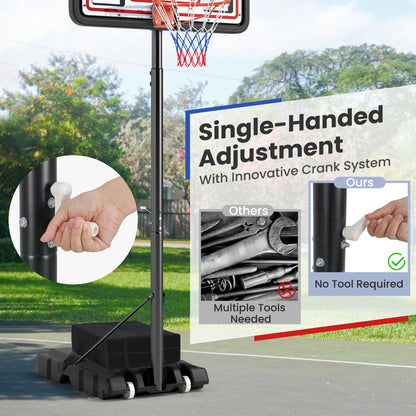 Portable Basketball Hoop Adjustable Basketball Goal System Sport Equipments at Gallery Canada