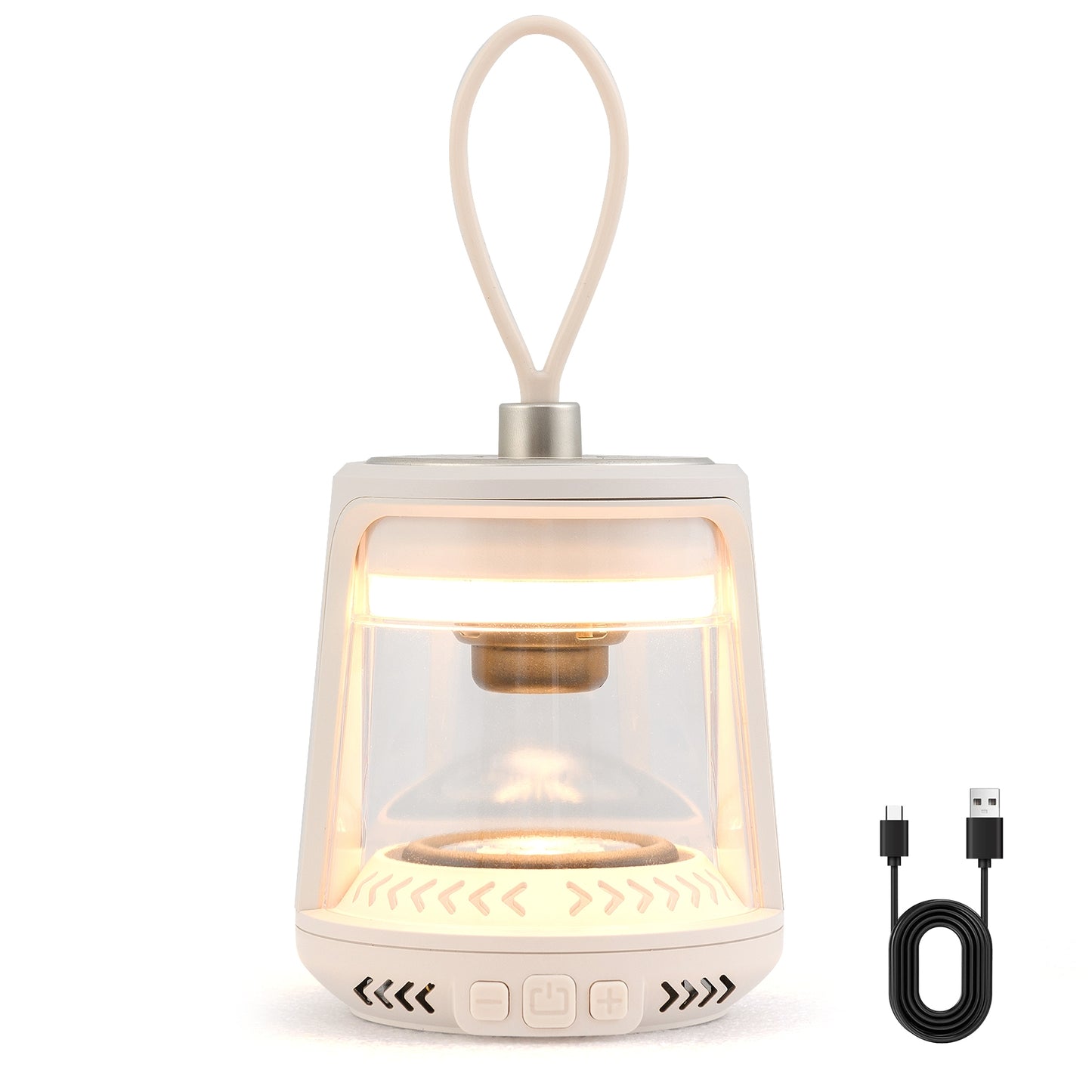 Outdoor Waterproof Camping Lantern Speaker with 3 LED Light Colors, White Camping at Gallery Canada