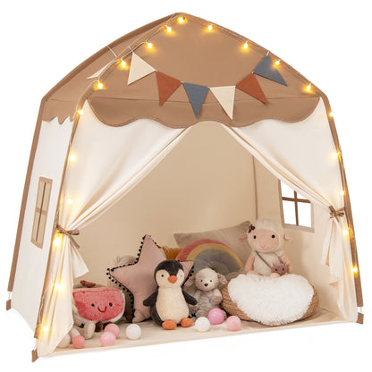 Kids Play Tent Bed Tent with String Lights Extra Large Playhouse Tent, Coffee Play Tents & Playhouse at Gallery Canada