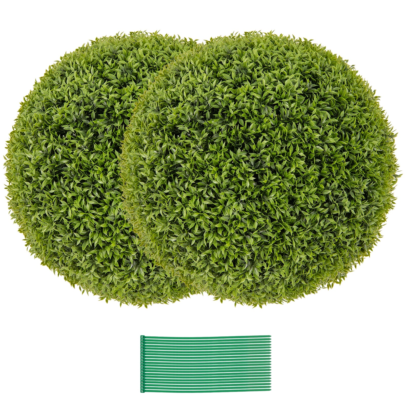2 PCS 20 Inch Artificial Plant Boxwood Topiary Ball-M, Green Faux Plants at Gallery Canada