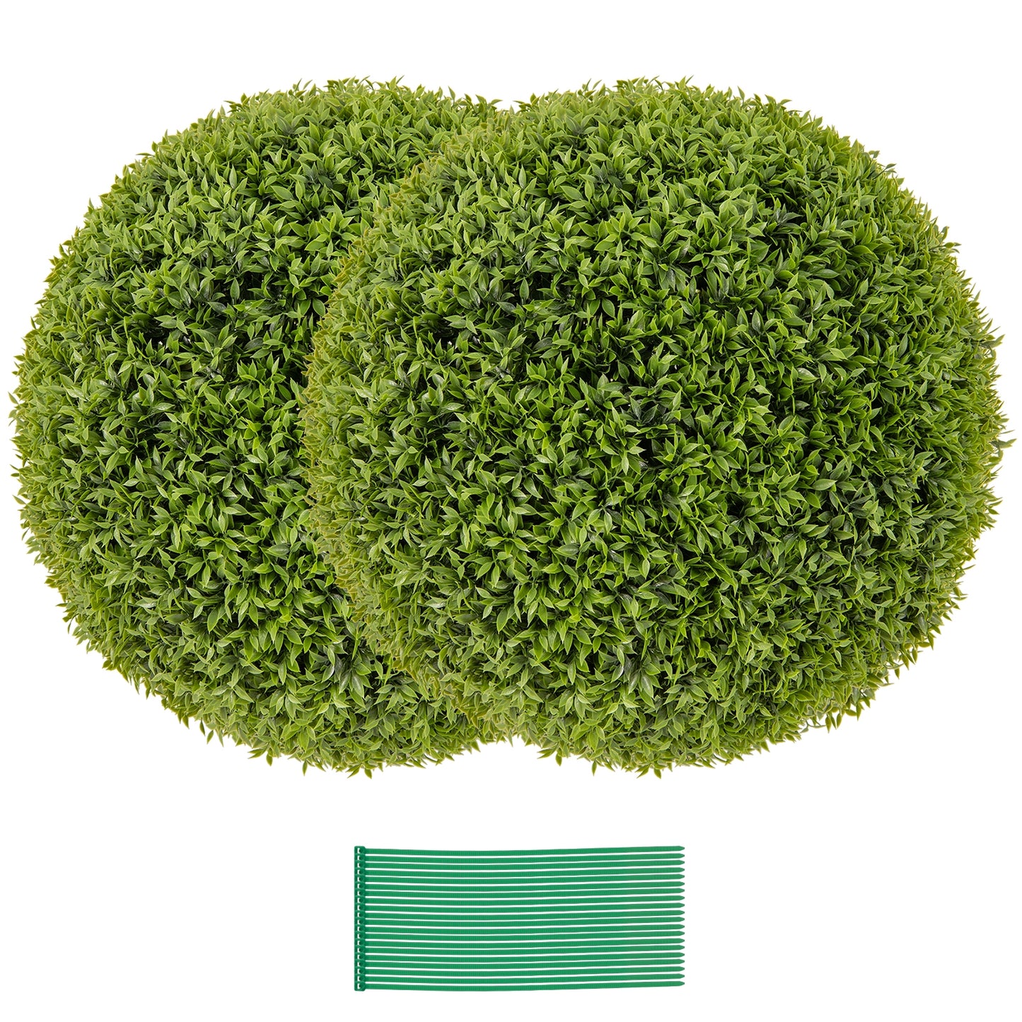 2 PCS 20 Inch Artificial Plant Boxwood Topiary Ball-M, Green Faux Plants at Gallery Canada
