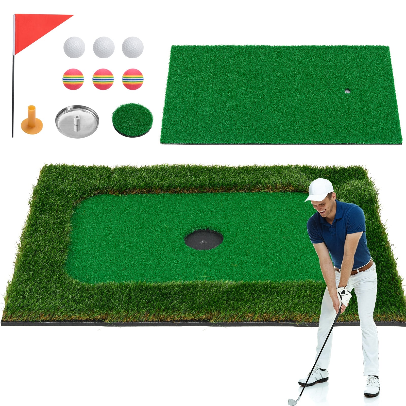 Floating Golf Green For Pool, 6 Golf Balls And Flag, Green Golf at Gallery Canada