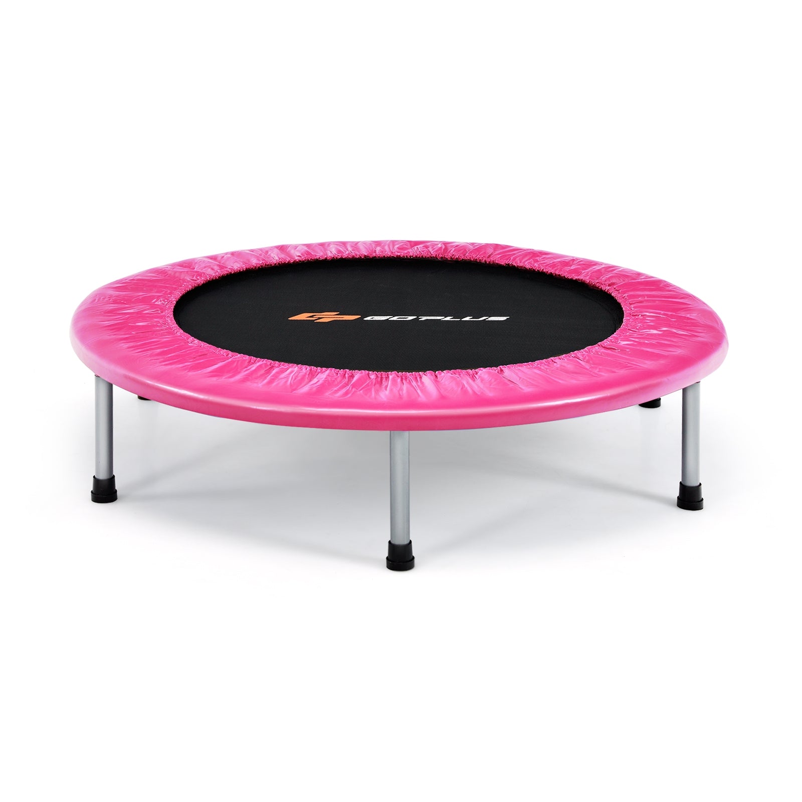 36 Inch Mini Folding Trampoline Portable Recreational Fitness Rebounder, Pink Trampolines Pink at Gallery Canada