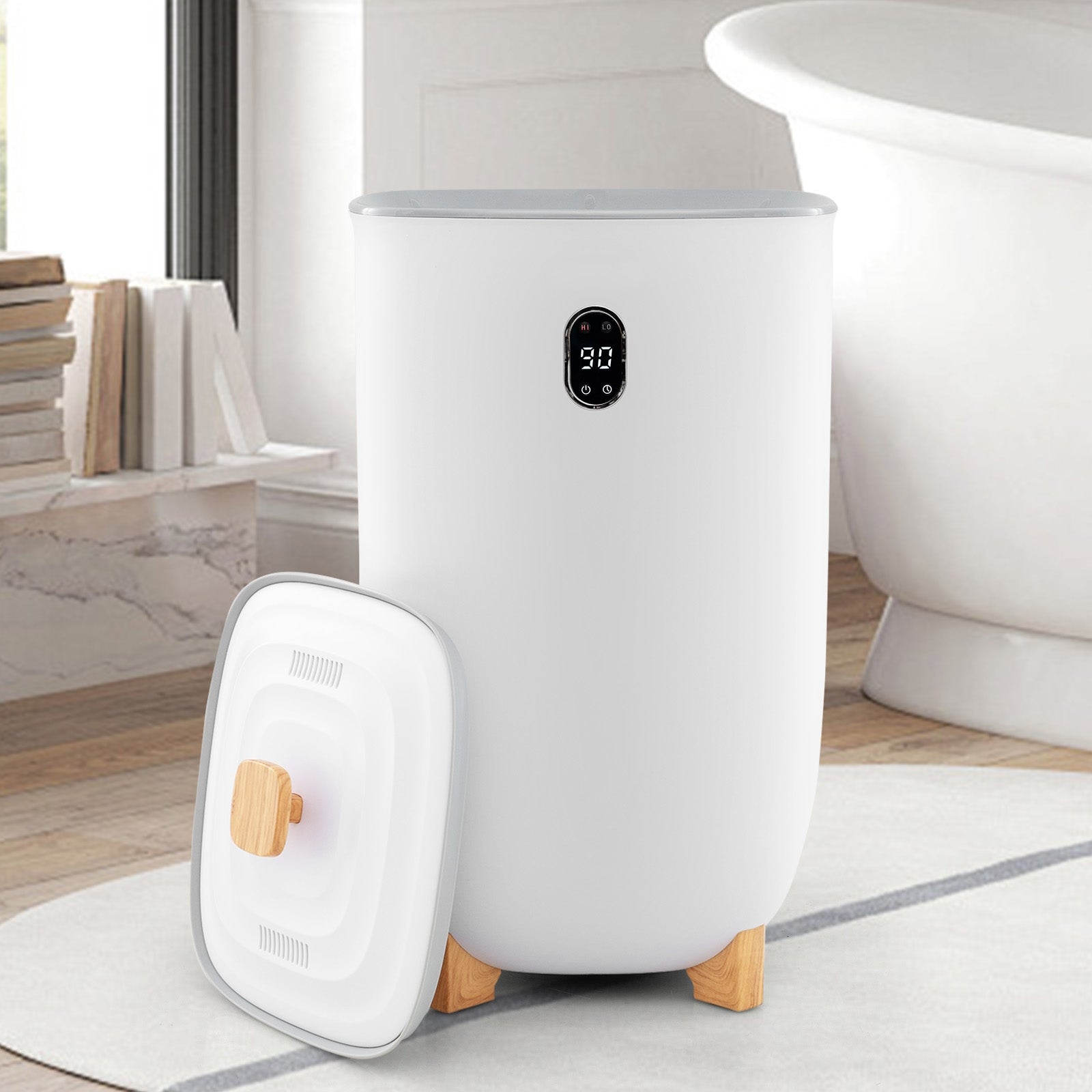 40L Towel Warmer Bucket, 2 Heating Temperatures, White Dryers at Gallery Canada
