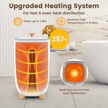 40L Towel Warmer Bucket, 2 Heating Temperatures, White Dryers at Gallery Canada