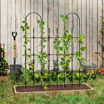 58 x 73 Inch Outdoor Garden Rose Arch Trellis For Climbing Plants Plant Supports at Gallery Canada