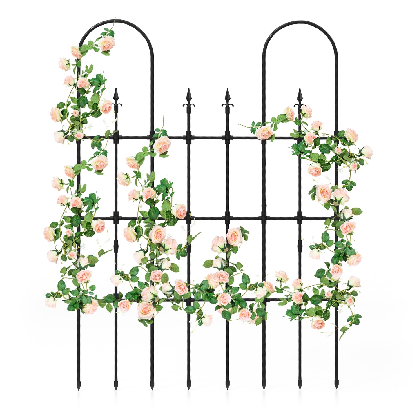 58 x 73 Inch Outdoor Garden Rose Arch Trellis For Climbing Plants Plant Supports at Gallery Canada