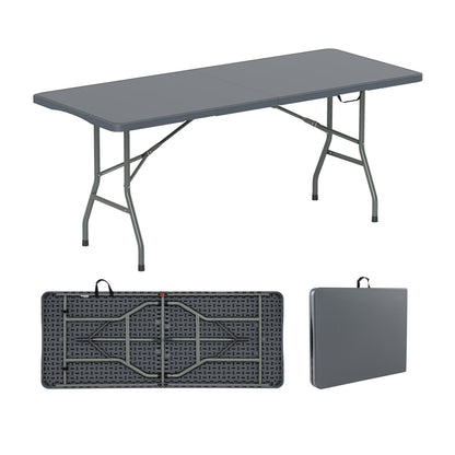 6 ft Portable Folding Table, 350 LBS, Gray Camping Furniture at Gallery Canada