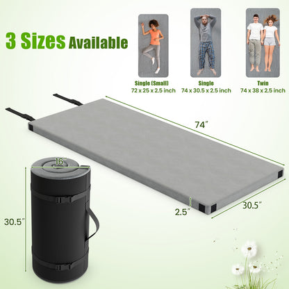 Foldable Camping Mattress, High Density Foam Cushion, Anti-Slip Bottom, Gray Air Mattresses & Sleeping Bags at Gallery Canada