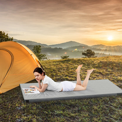 Foldable Camping Mattress, High Density Foam Cushion, Anti-Slip Bottom, Gray Air Mattresses & Sleeping Bags at Gallery Canada