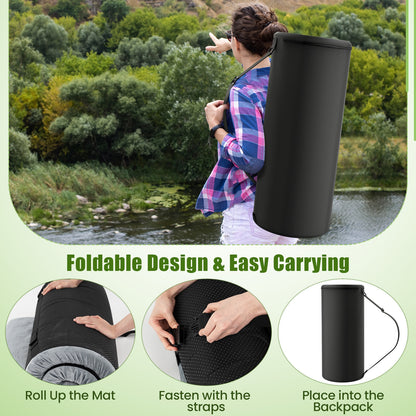 Foldable Camping Mattress, High Density Foam Cushion, Anti-Slip Bottom, Gray Air Mattresses & Sleeping Bags at Gallery Canada