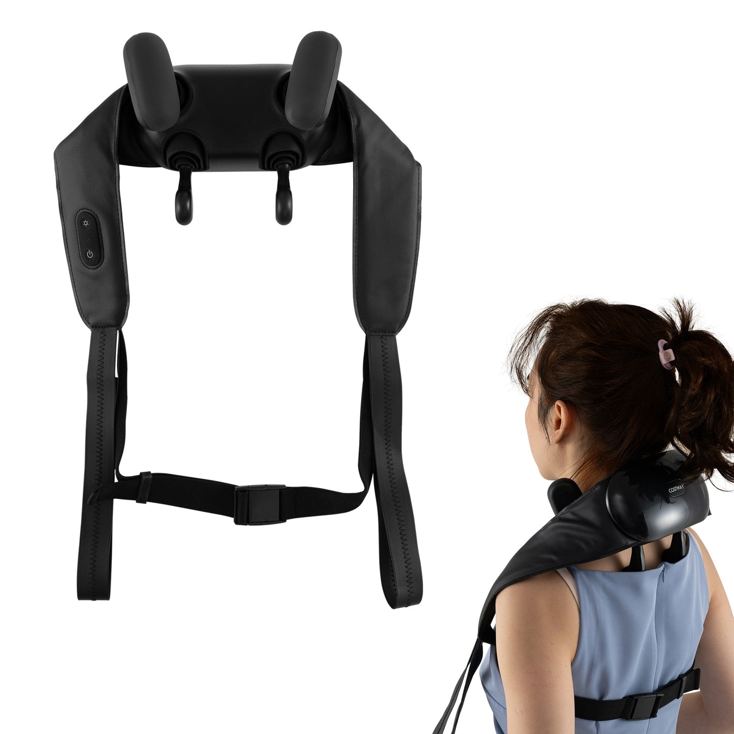 Neck Shoulder Massager with 2 Heat Levels for Pain Relief, Black Spa & Salon at Gallery Canada