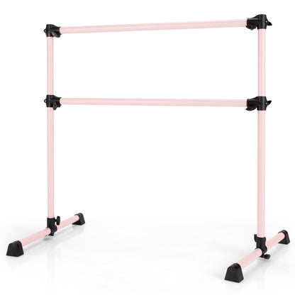 4 Feet Ballet Barre, Adjustable Height, Pink Yoga Accessories at Gallery Canada