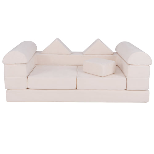 9-Piece Climb And Crawl Foam Playset, Beige