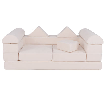 9-Piece Climb And Crawl Foam Playset, Beige