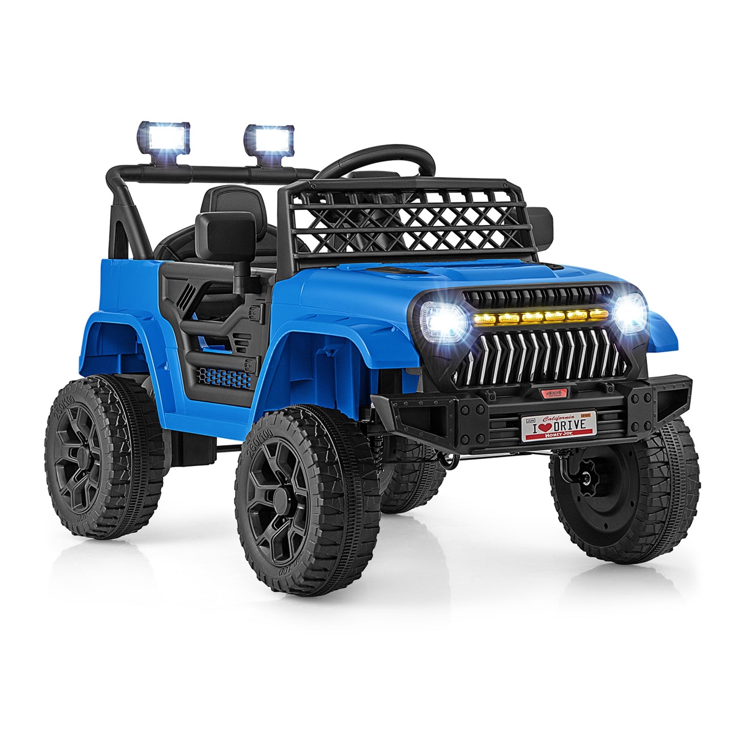 12V Kids Ride On Truck Car, Parental Remote, Music Player, Navy Powered Ride On Toys at Gallery Canada