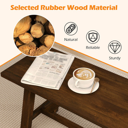 Wooden Entryway Bench Farmhouse Dining Bench with 400 LBS Weight Capacity, Brown Shoe Racks & Storage Benches at Gallery Canada