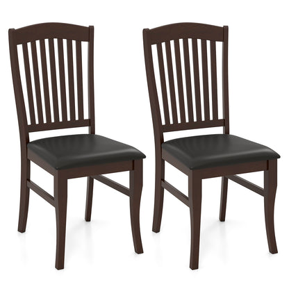Dining Chairs Set of 2 Kitchen Side Chairs Mid-century Armless Dinette Chairs, Coffee Dining Chairs at Gallery Canada