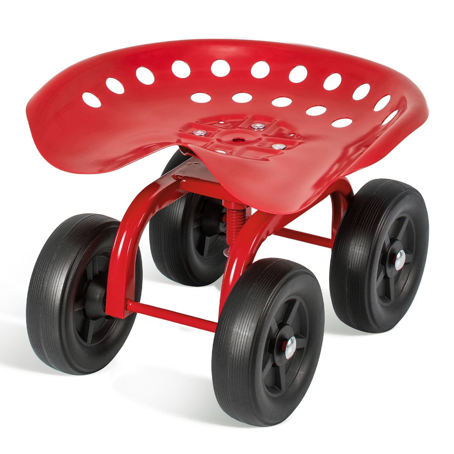 Garden Rolling Workseat, 360° Swivel, Adjustable Height, Red Garden Tools at Gallery Canada