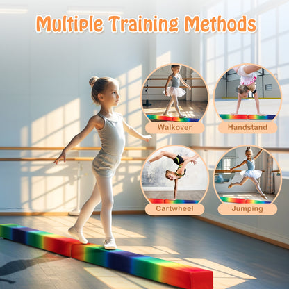7 Feet Folding Portable Floor Balance Beam, Multicolor Toy Sports at Gallery Canada