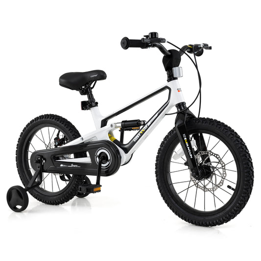 16 Inch Kids Bike, Magnesium Alloy, Adjustable, Aged 4-7, White Kids Bike White at Gallery Canada