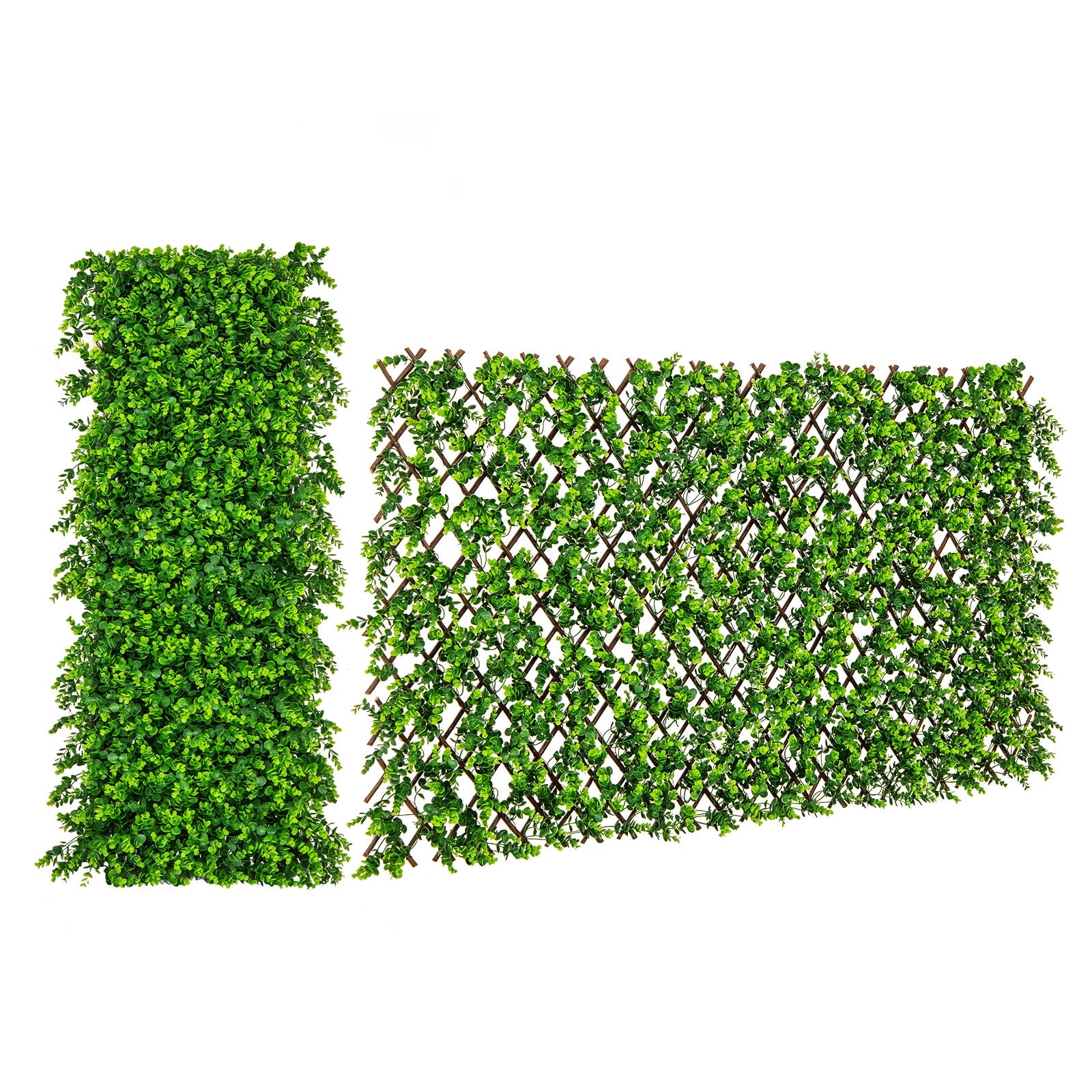 Expandable Fence Privacy Screen, Sun-Protective Artificial Hedge, Green Faux Plants at Gallery Canada