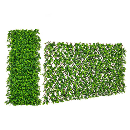 Expandable Fence Privacy Screen, Sun-Protective Artificial Hedge, Green Faux Plants at Gallery Canada