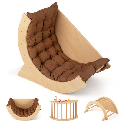 Kids Climbing Arch with Cushion Montessori Arch Climber/Rocker for Toddlers, Coffee Climbers & Slides at Gallery Canada