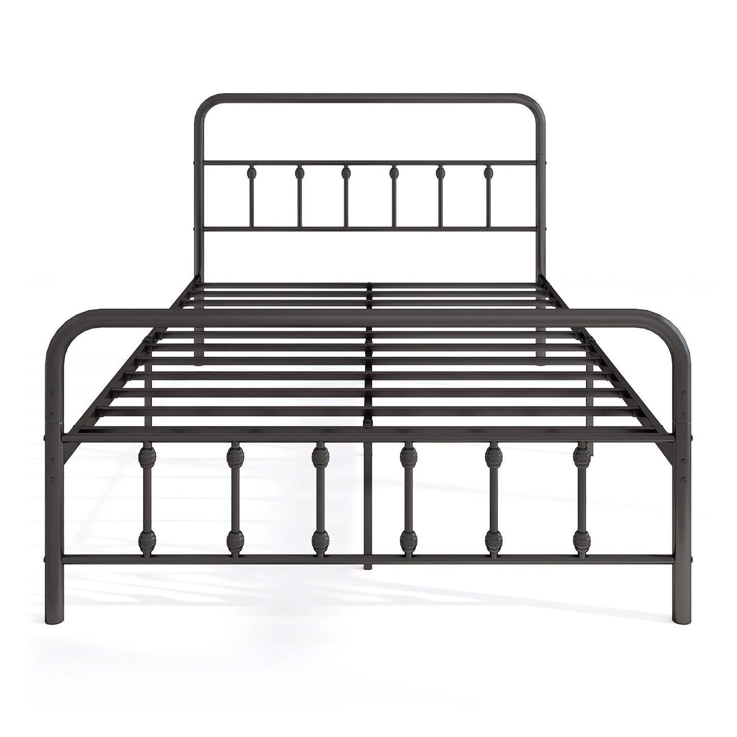 Full Size Bed Frame With Headboard, Under Bed Storage, Black Simple Bed Frame at Gallery Canada