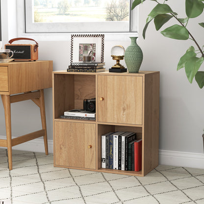 4-Cube Bookcase, 3-Tier Bookshelf, Natural Bookcases at Gallery Canada