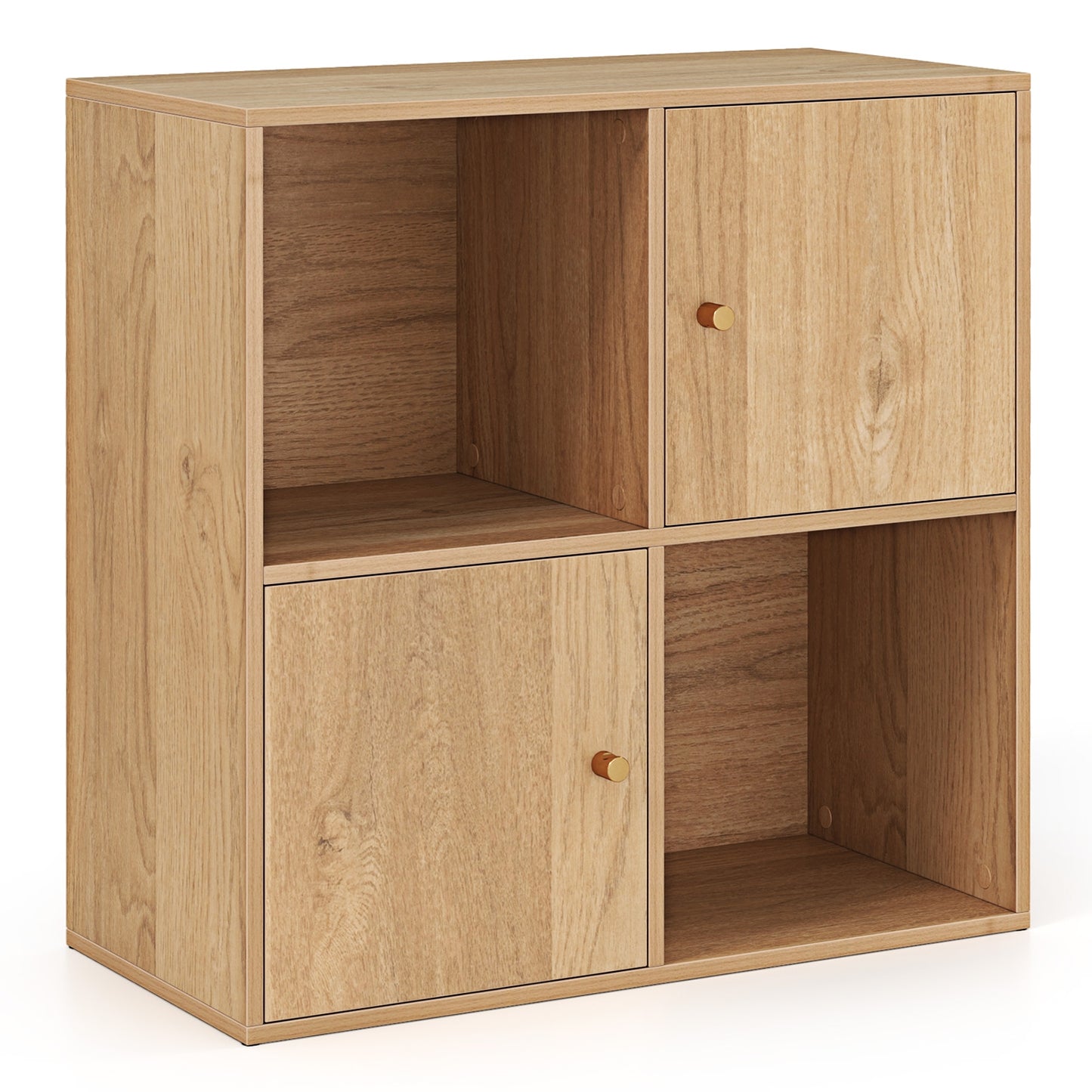 4-Cube Bookcase, 3-Tier Bookshelf, Natural Bookcases at Gallery Canada