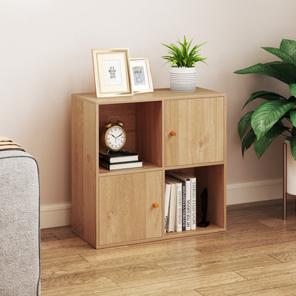 4-Cube Bookcase, 3-Tier Bookshelf, Natural Bookcases at Gallery Canada