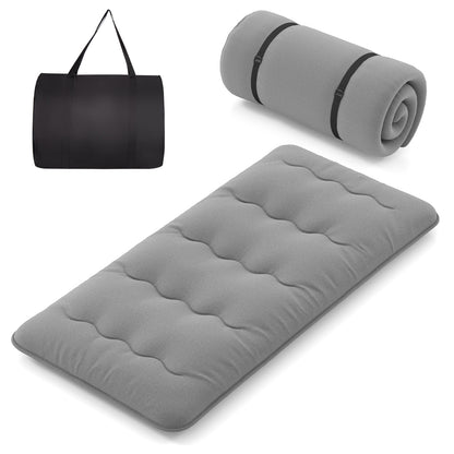 Futon Mattress with Washable Cover and Carry Bag-Twin Size, Gray Mattresses at Gallery Canada