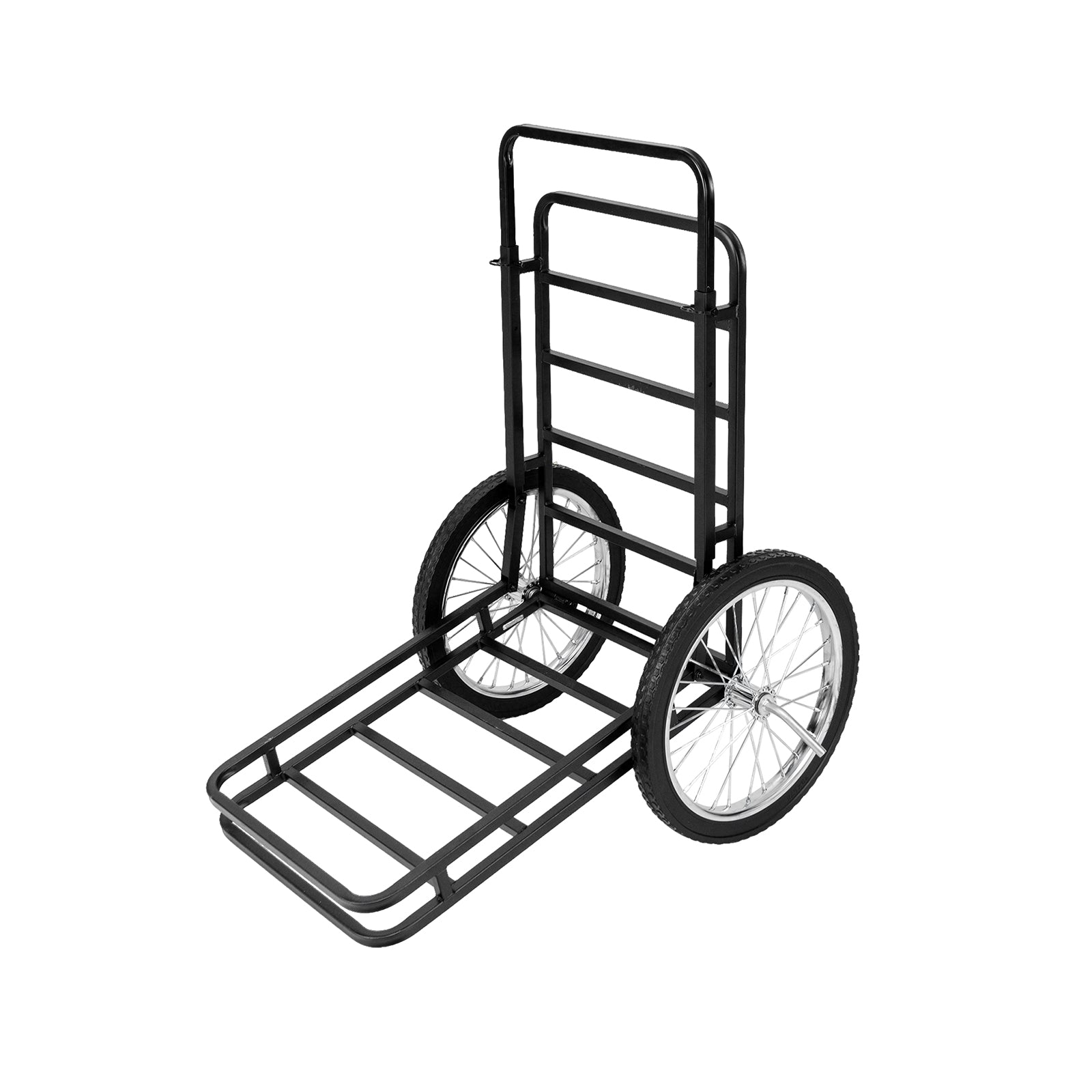 Double Layer Deer Cart, 20 Inch Rubber Wheels, Black Camping Black at Gallery Canada