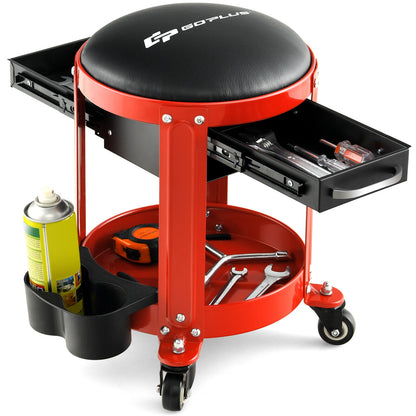 Rolling Mechanic Stool with Removable Padded Seat and Drawers Garages at Gallery Canada