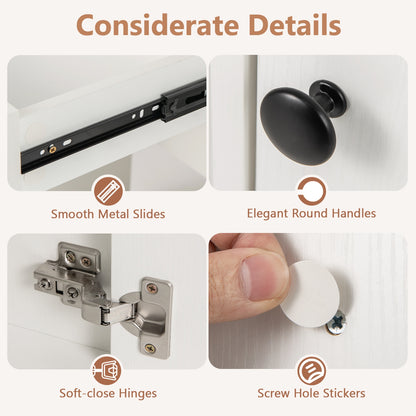 Vanity Desk with Mirror and Lights, White Makeup Vanities at Gallery Canada