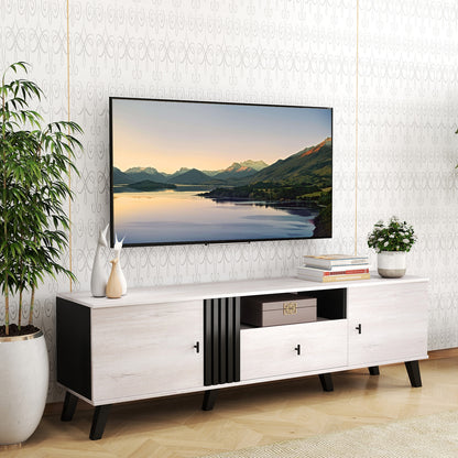 Mid Century Modern TV Stand Entertainment Center for 80" TVs, Oak Entertainment Centers & TV Stands at Gallery Canada