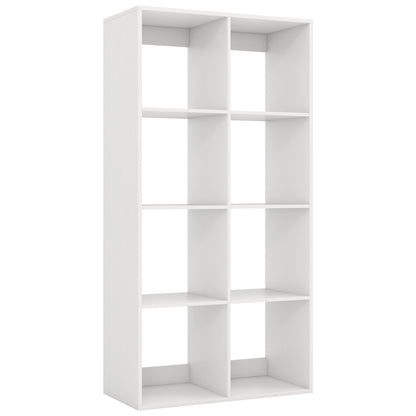 8 Cube Bookshelf With Back Guardrail, White Bookcases White at Gallery Canada