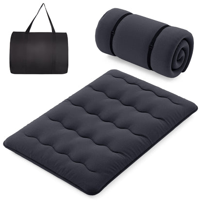 Full Size Futon Mattress, Washable Cover, Foldable Mat, Black Mattresses at Gallery Canada