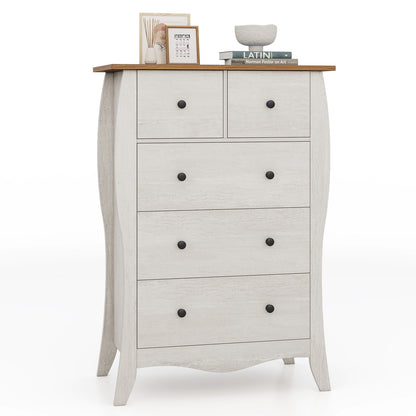 Closet Storage Organizer, 5 Fabric Drawers, Anti-Tipping Kit, Gray Nightstands at Gallery Canada