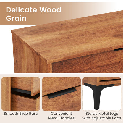 3 Drawer Dresser with Interlock System for Bedroom Living Room, Cherry Dressers & Chests at Gallery Canada