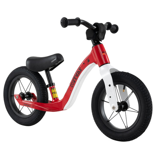 12-Inch Balance Bike, Adjustable Seat, Rotatable Handlebar, Red Balance Bikes Red at Gallery Canada
